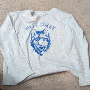 Crazy 8 west Coast long sleeve gray shirt size 5-6